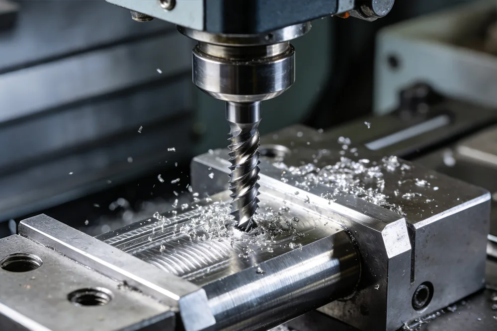 Vorsichtsmaßnahmen für das Gewindeschneiden tiefer Löcher.