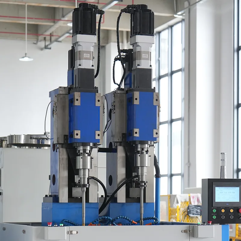 Double Spindle Vertical Long Sleeve Nut Tapping Machine